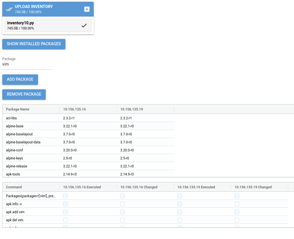 APK package controller GUI Demo Screenshot
